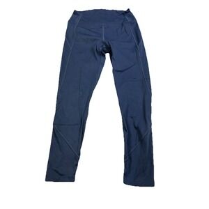 PINK Victoria's Secret Leggings Women M Dark Blue Seamless High Waist Yoga Pants